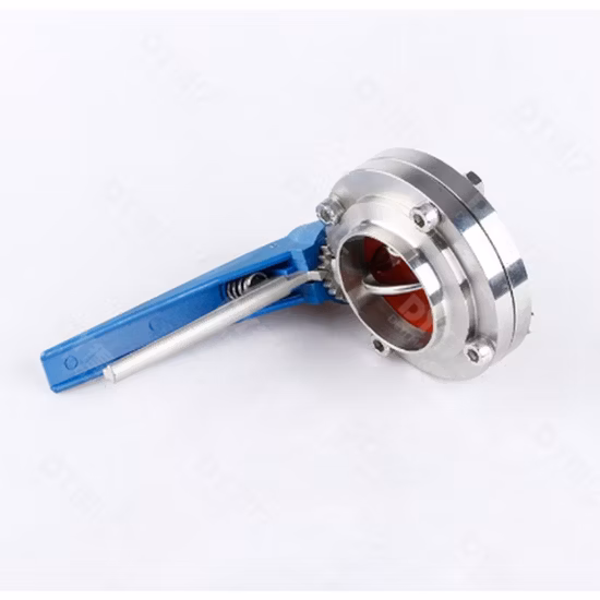 Stainless Steel Sanitary Union-Union Ends Butterfly Valves