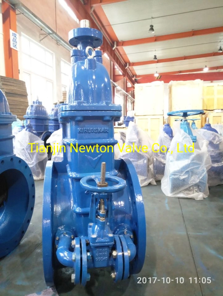 BS5163 Awwa C515 C509 DIN3202 F4 F5 GOST Kr JIS as Wras CE Ggg40/50 Ductile Cast Iron Resilient Rubber Seat Seated Double Flange Flanged Wedge Water Gate Valves