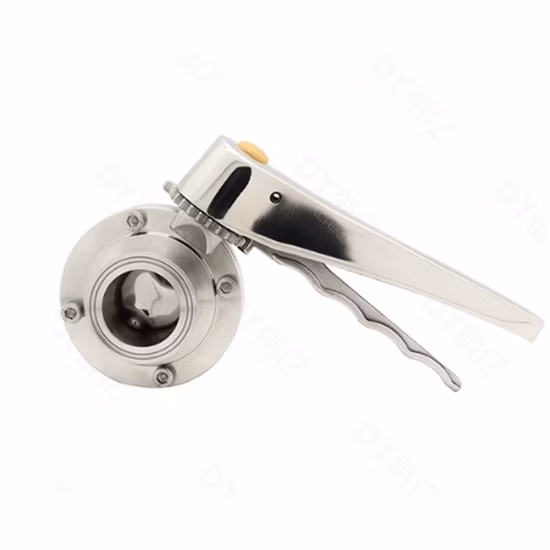 Stainless Steel Sanitary Union-Union Ends Butterfly Valves