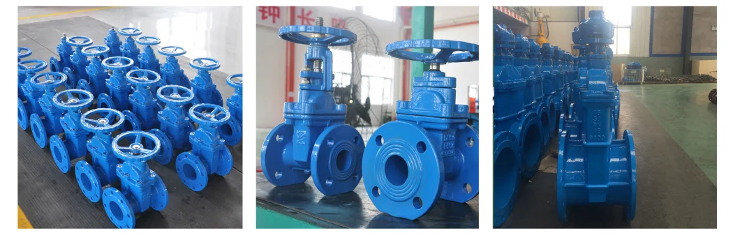 Price List Large Soft Sealing Worm Gear Handwheel Ductile Iron Wcb Outside Screw ANSI Awwa C509 Gate Sluice Valve (Z45X-10/16) by Pressure Seal